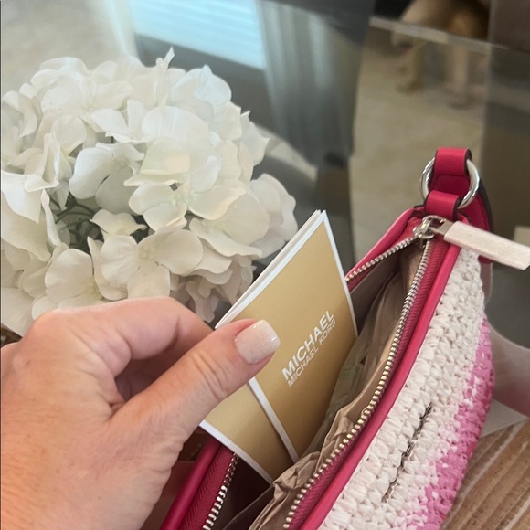 Michael Kors Pink and Cream Ombre Crossbody Bag - Picture 8 of 16